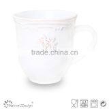 Ebossed Porcelain Mug Porcelain Mug Whole Sale With Flower thumbnail-1