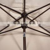 Beige Rectangular Market Outdoor Table Patio Umbrella thumbnail-4