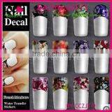 French Half Watermark Fiower Painting Nails Stick ,DIY Fashion Nail Art thumbnail-1