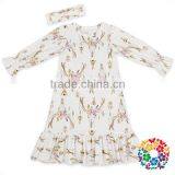 Fire Balloon Styles Long One Piece Shirt Dress Girl Daily Wear Dress Birthday Dress 1 Year Old Girl thumbnail-5