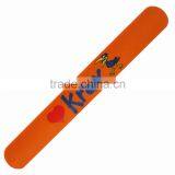 Logo Printed Custom Wholesale Kids Silicone Snap on Bracelet thumbnail-3