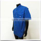 China Factory Wholesale Camping Quick Dry Outdoor Sportswear Short Sleeve Fishing Shirt for Men thumbnail-2