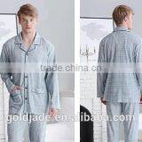 100% Cotton Kintted Fabric Men Sleepwear Sets Man Nightclothes Homewear Pajama Sleepwear thumbnail-5