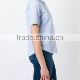 100% Cotton Girls Flower Embroidery Shirt OEM Service thumbnail-2