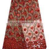 Fashiuonable African Women Wedding Dress Lace Sequined Tulle Lace With Stones FL1394 thumbnail-1