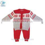 Baby Sweater Unisex Snowflake Knitting Pattern Cardigan Stweater Designs For Kids 2pcs Set Sweater And Pants Wholesale thumbnail-3