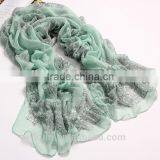 2016 Fashion Women Chiffon Scarf Summer New Peony Printing Elegant Lady Shawls Scarves Silk Scarf 8 Colors 170*80cm thumbnail-6