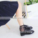 WS-50 New Sale Fashion Women Socks Summer Style Glitter Soft Black Lace Fishnet Pearl Mesh Ankle Socks Women thumbnail-4