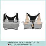 Nylon/spandex Dry Fit Color Combination OEM Service Sports Bra thumbnail-3