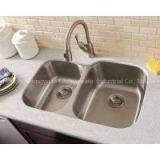 Stainless Steel Double Bowls 4060 Drawn Sink thumbnail-1