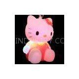 Custom Hello Kitty Shaped PVC Material, Color Change LED Flashing Keychain for Gifts