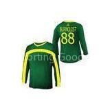 Green Long Sleeves Goalkeeper Soccer Jersey With Players Names and Numbers