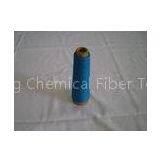 Anti-Pilling Blue Dope Polyester Dyed Yarn , 50s Color Yarn
