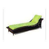Simple Black Rattan Sun Loungers Balcony Furniture for Leisure Room thumbnail-1