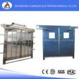 Pneumatic no pressure ventilation door