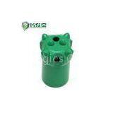Green Alloy Steel Tapered Button Drill Bit Long Skirt Dia 32 - 41mm