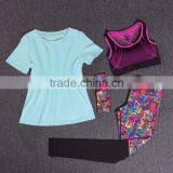 Best Seller Yoga Tops+Bra+Leggings+Headband 4PCS Sports Outfit thumbnail-6