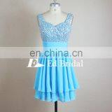 Young Girls Sweetheart Neckline Short Beaded Bling Bling Real Picture Party Dress Cocktail thumbnail-3