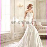 CE91 2015 Custom Made Simple Modern Cheap Mermaid Lace Trim Ruffles Beading Wedding Dresses 2015 thumbnail-3