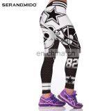 Women America Football Cowboys Custom Printing Yoga Pants thumbnail-2