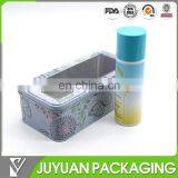 Wholesale Square Metal Comestics Tin Box With Clear Window Manufacturer