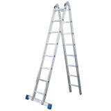 High grade aluminum alloy folding double side ladder ao31-217 gold anchor small double side ladde1