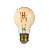 A60 LED Filament Bulb for Perfectly Replacement of Incandescent Lamp 5w 300lm Dimmable Amber thumbnail-1