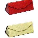 Fashionable Folding Sunglasses Case; Simple and Vintage Triangle Sunglasses Holder thumbnail-2