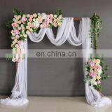 Customize Romantic Backdrop Curtain Drape Fabric Wedding Hall Backdrop Ideas Indian Wedding Decorations Decor thumbnail-2