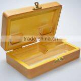 Natural Color Varnished Solid Wooden Box Compartment,hinge Wood Boxes Accept OEM thumbnail-6
