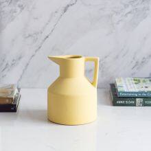 Green Yellow Morandi Watering Can Garden Ceramic Vase Lovely Decor for Tea Table thumbnail-1