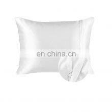 Custom Logo Color Queen Pillow Cover Waterproof Satin Pillowcase Set With Tpu Film