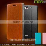 MOFi RUI Series PU Leather Flip Cover Case for ZTE Nubia Z7 Mini, NX507J, NX507H, Soft TPU Back thumbnail-1