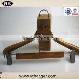Wooden Clothes Hanger Luxury and Pants Hanger With Velvet Bar thumbnail-2