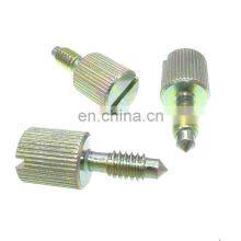 Custom C45 Slotted Thumb Knurled Sharp End Screws for Computer thumbnail-2