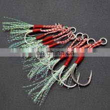 In Stock Rigged Tandem Jig Hooks for Slow Pitch Jigging Lures Assist Pike Hooks For Saltwater Fishing thumbnail-2
