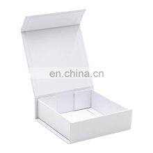 Small Square Plain White Folding Magnet Gift Box for Small Gift Packaging thumbnail-2