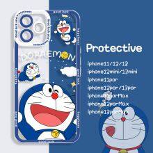 2D Cartoon 13 Pro Max Cute XR For IPhone 11/14 For Apple 7 Case X Transparent Mini Silicone 12 Tpu Mobile Phone Privacy Case Set thumbnail-1