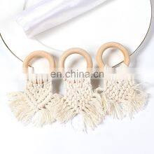 Table Decor Accessories Napkin Rings Wholesale Macrame Boho Dining Table Decoration Tassel Napkin Ring thumbnail-1