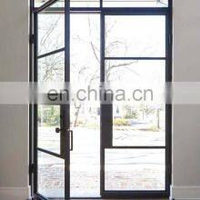 Patio Security Decorative Wrought Iron Slim Doors Home Entrance Black Front Entry Door thumbnail-4
