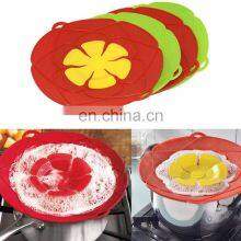 Multi-Function Kitchen Silicone Spill Stopper Boil Over Safeguard Anti Spill Lid Cover for Prevent Pot From Boiling Over thumbnail-3