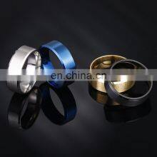 Fashion Charm Jewelry Ring Men Stainless Steel Matte Black Rings For Men Women thumbnail-2