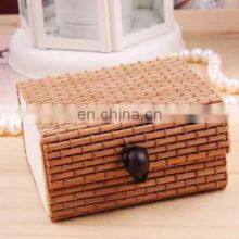 New Trendy Traditional Woven Bamboo Gift Box, Bamboo Accessories Box Basket Wholesale Made in Vietnam thumbnail-2