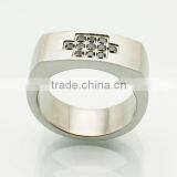 Stainless Steel Mens Grim Reaper Ring Stainless Steel Flush Ring Pull Key Ring thumbnail-1