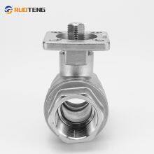 [RUOTENG] ISO 2PC Casting Stainless Steel High Platform Ball Valve thumbnail-5