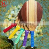 Frescobol game wood beach tennis racket/beach bat/beach paddle with colored grip                        
                                                                                Supplier's Choice