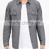 Cool Man Grey Thick Winter Warm Long Sleeve Button Down Shirts thumbnail-5