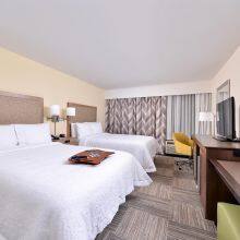 Modern Bedroom Furniture Storage Double Bed With USB Interface and Fabric Headboard Wooden Beds thumbnail-3