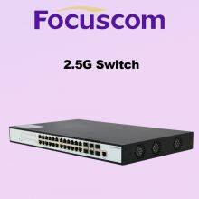 Focuscom S5720-24MP6X Layer 3 Managed PoE Switch, 24-Port 2.5G Base-T and 6-Port 10G SFP+ Uplink, Enterprise Ethernet Network Switch thumbnail-2