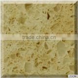 Luxury gloden yellow scratch resistance quartz stone slab for counter top